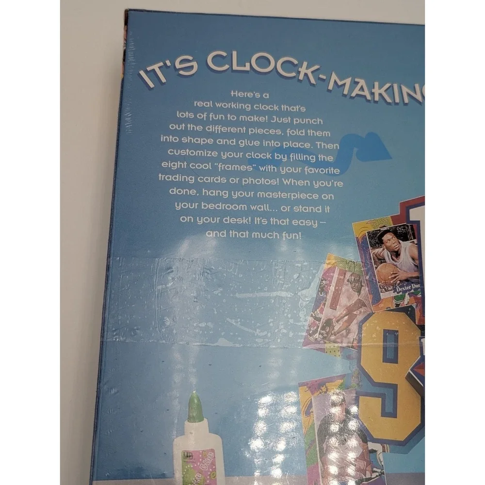 Vtg Cool Clocks Customized Clock Making Kit Milton Bradley 1995 Sealed